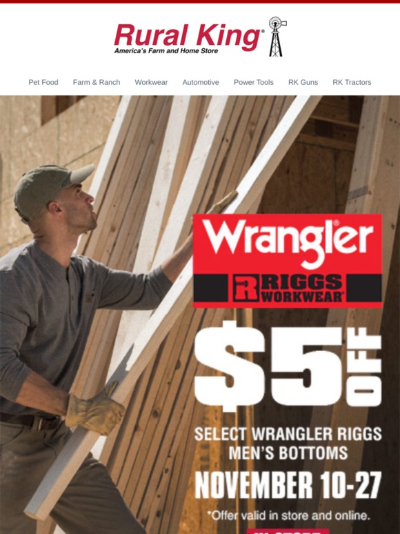 wrangler jeans at rural king
