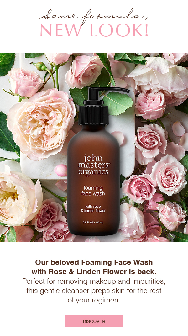 john masters rose foaming face wash