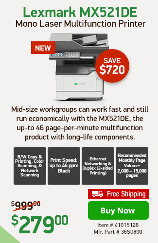 lexmark mx521de