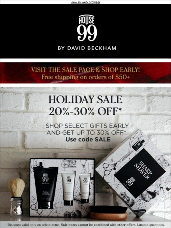 Limited Quantities:  Up to 30% Off* Select Grooming Gifts!