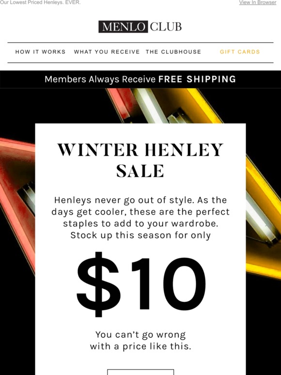 $10 Henleys Never Looked This Good