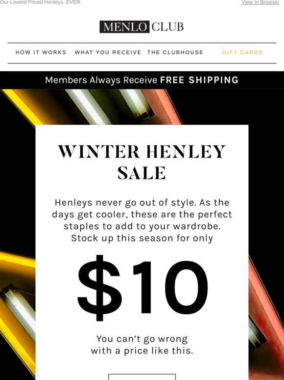$10 Henleys Never Looked This Good