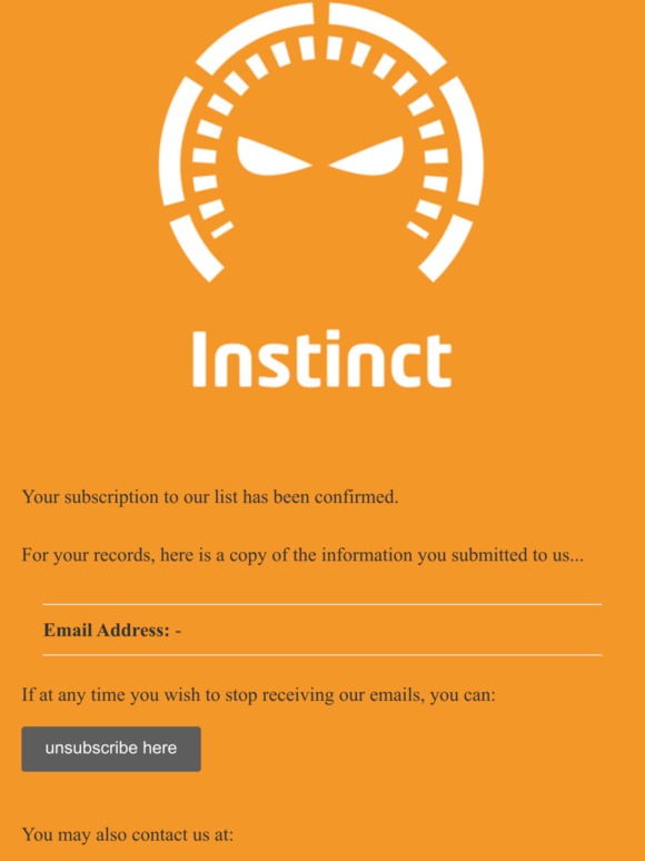 Springbeats newsletter: Subscription Confirmed 
