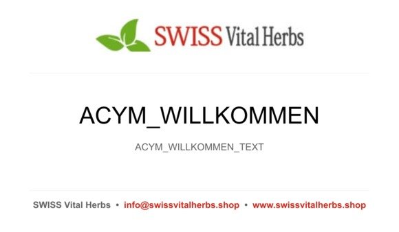 SWISS Vital Herbs Newsletter