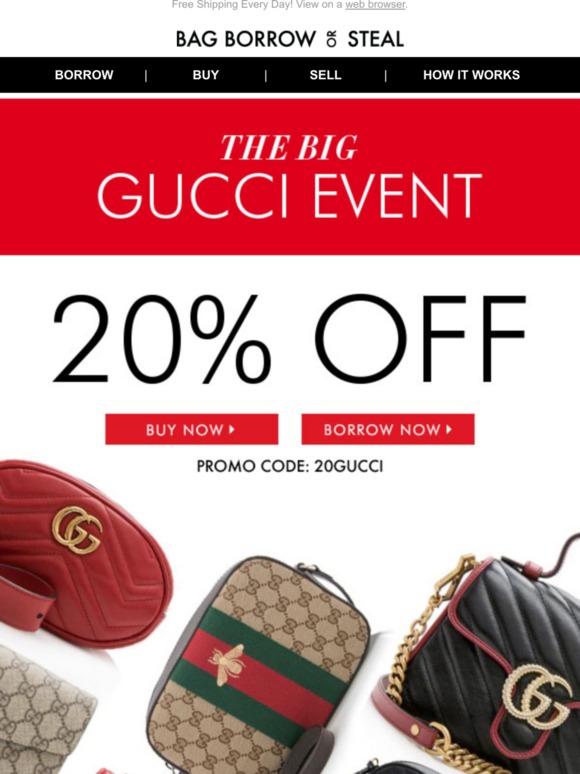 gucci 20 off