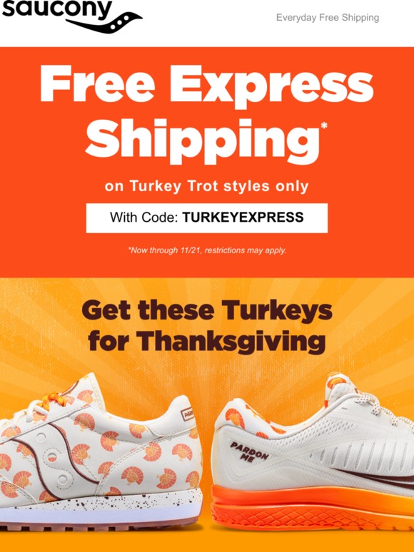 Saucony hot sale turkey trot