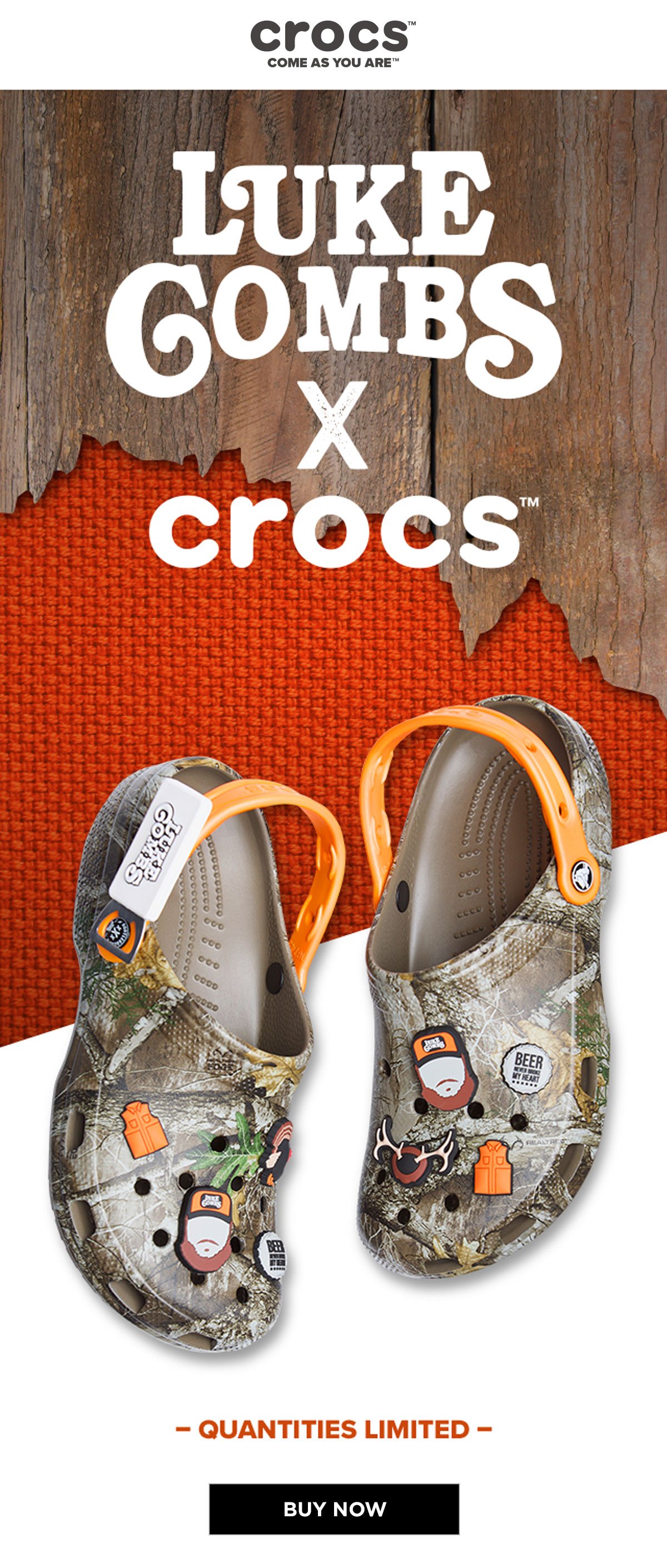 rack room shoes luke combs crocs