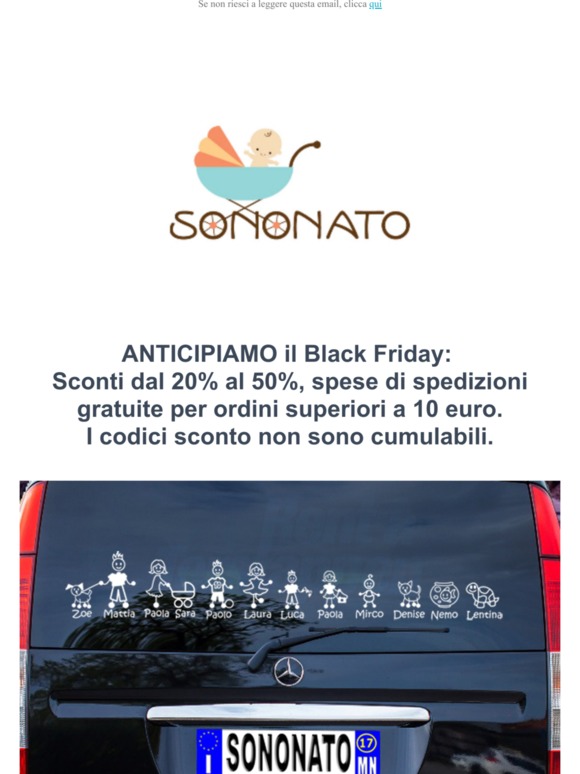 Anticipiamo il BlackFriday : Sconti dal 20% al 50%