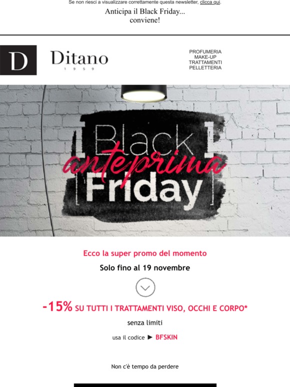 -15% senza limiti sui trattamenti 📣 Nuova Promo Anteprima Black Friday. Che aspetti?