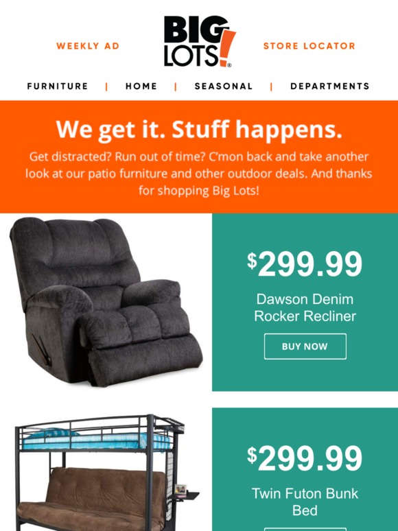 dawson denim recliner