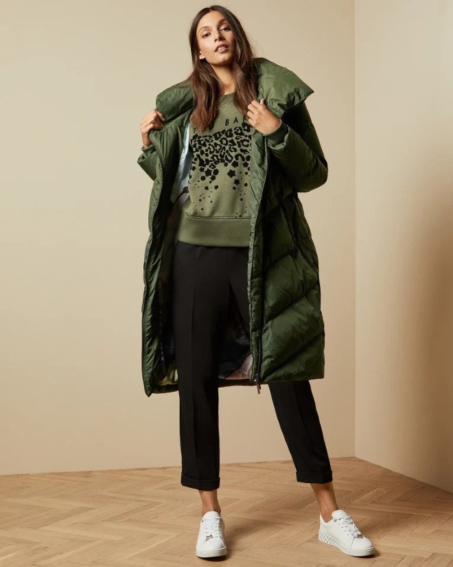 ted baker breiy long puffer coat