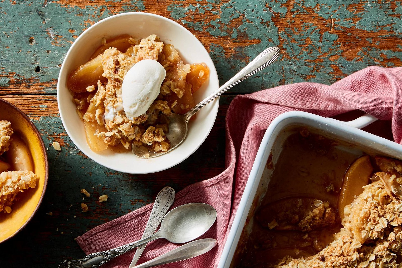 Pink Lady Apple Crisp with Oats & Warm Spices