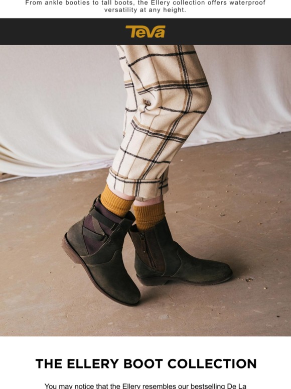 teva black boots