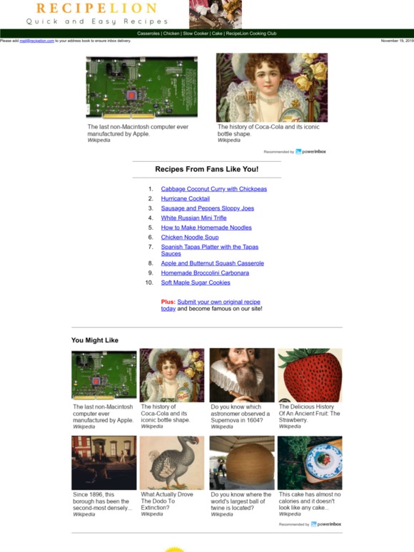10 Recipes from Fans Like You!