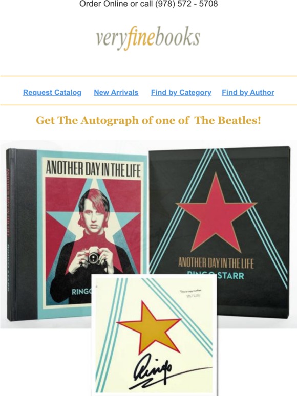 Get the autograph of a Beatle (Ringo Starr) very limited availability