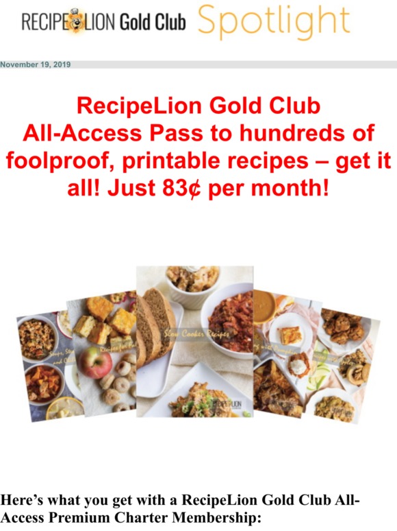 Unlock 100s of Recipes – Instantly!
