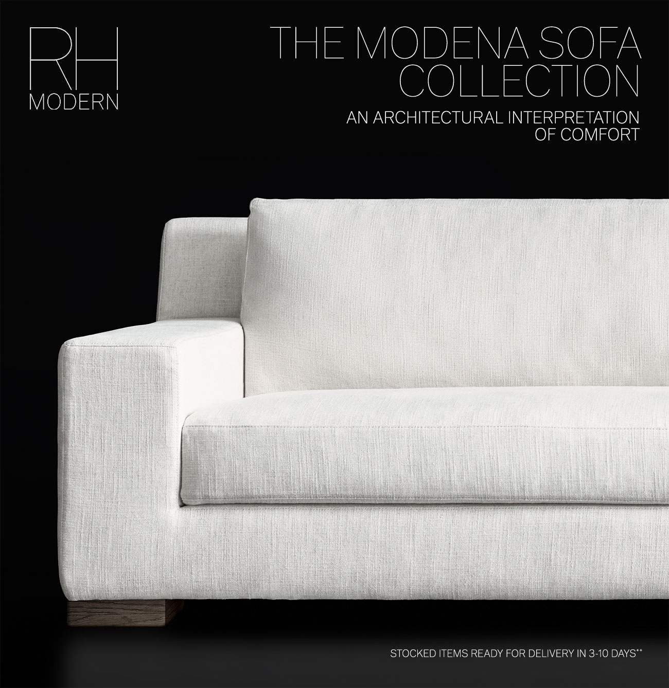 Restoration Hardware The Modena Sofa. An Architectural Interpretation