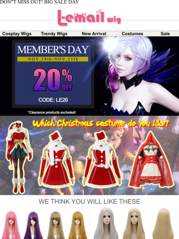 20% off sitewide for a limited time only！