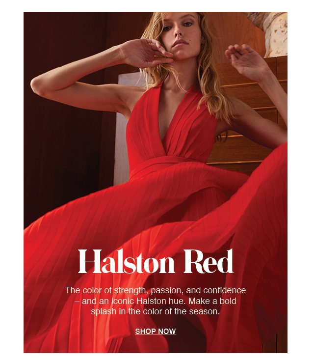 Halston Heritage: Iconic Halston Red ...