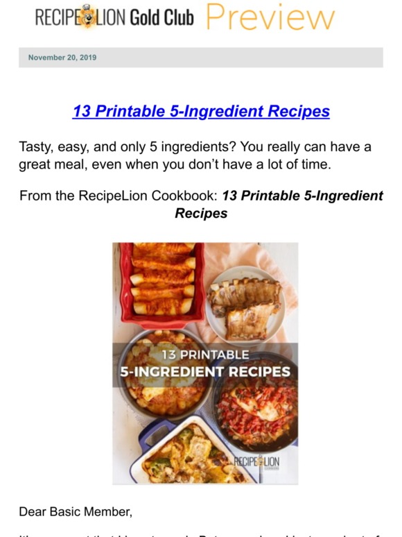 13 Recipes with 5 Ingredients or Less!
