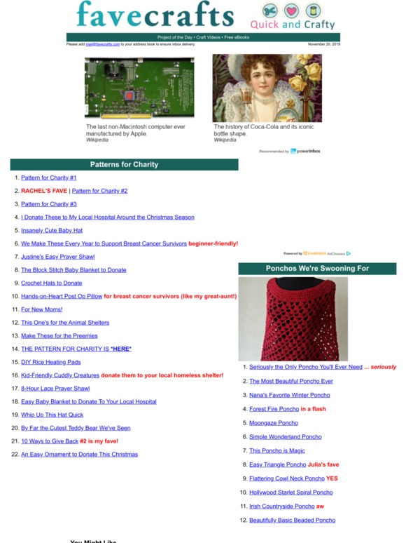 22 Patterns for Charity