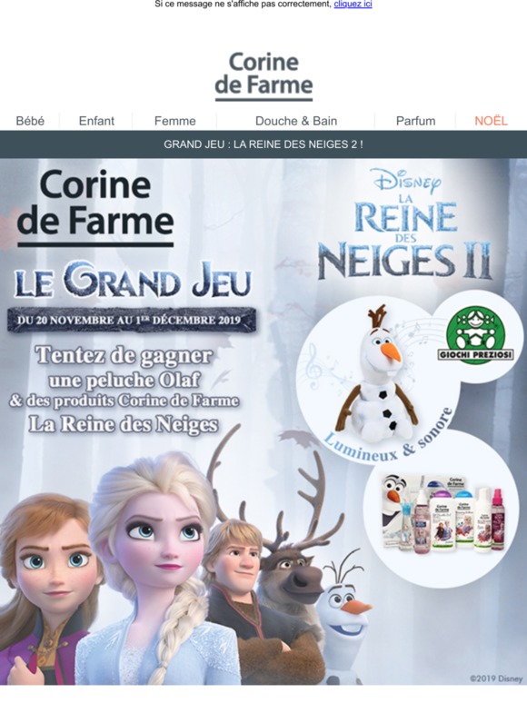 Corine De Farme Grand Jeu La Reine Des Neiges 2 Milled