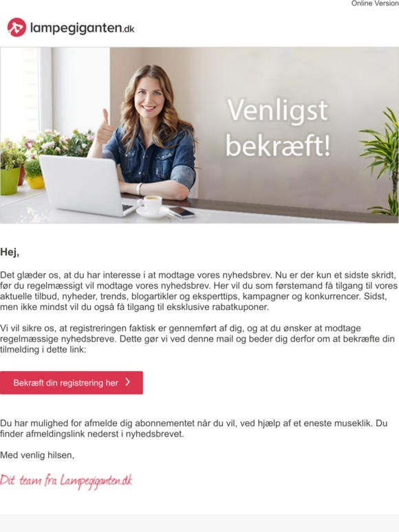 Bekræft din registrering