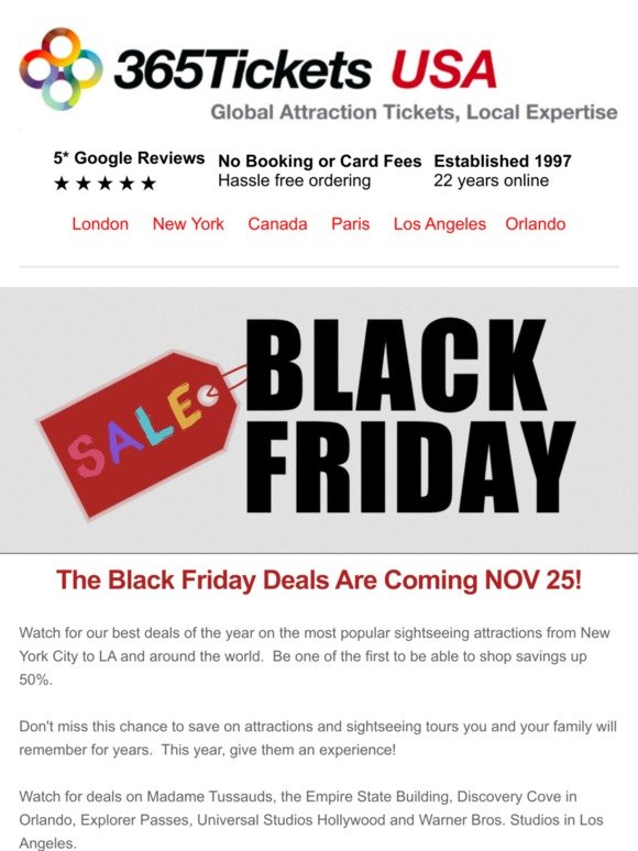 Black Friday Deals Are Coming!
