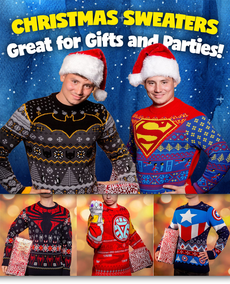 merchoid marvel christmas sweaters