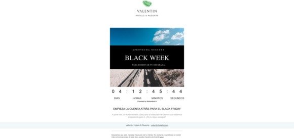 Muy pronto Black Week en Valentin Hotels!