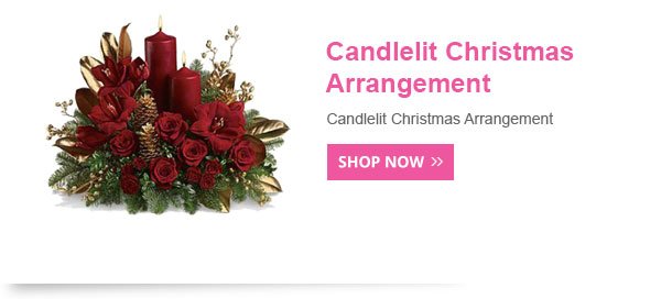 Candlelit Christmas Arrangement