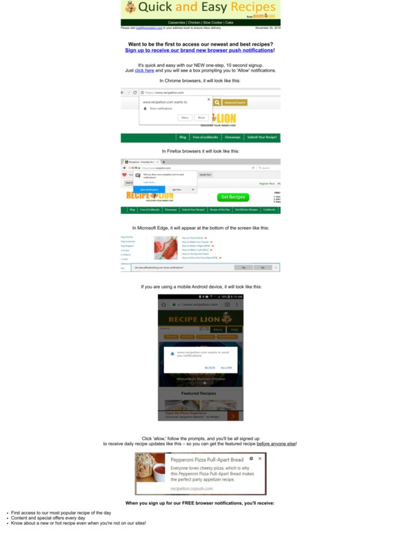 Get Free First Access to Our Best Recipes