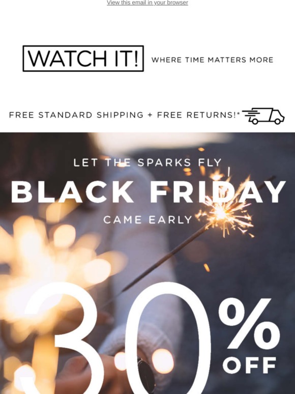 Black Friday Came Early