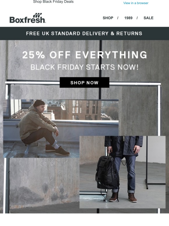 Black Friday Continues 25% Off Everything!