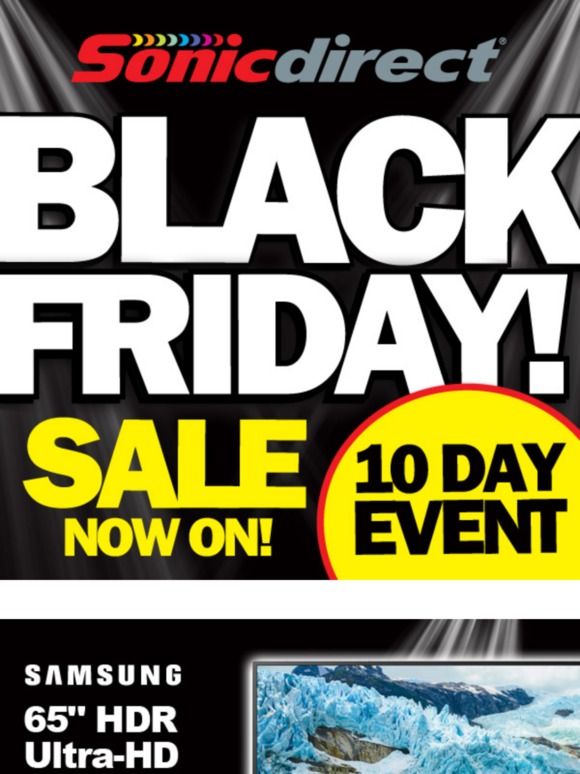 Sonic Direct Black Friday Sale Now On!