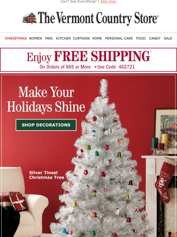 Vermont Country Store Trim Your Tree A Sweet Holiday Deal Milled