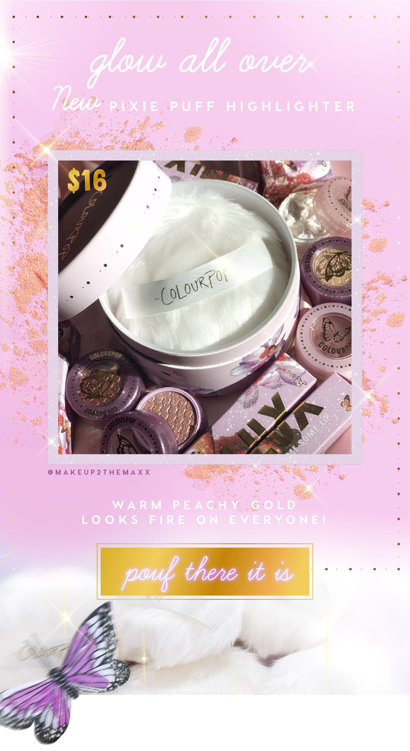 colourpop pixie puff highlighter