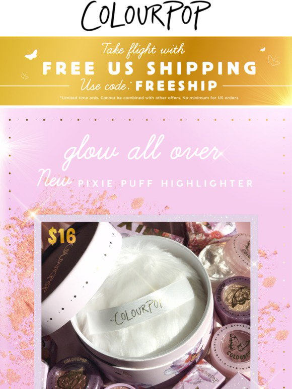 colourpop pixie puff highlighter