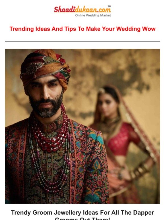 Trendy Groom Jewellery Ideas For All The Dapper Grooms Out There!