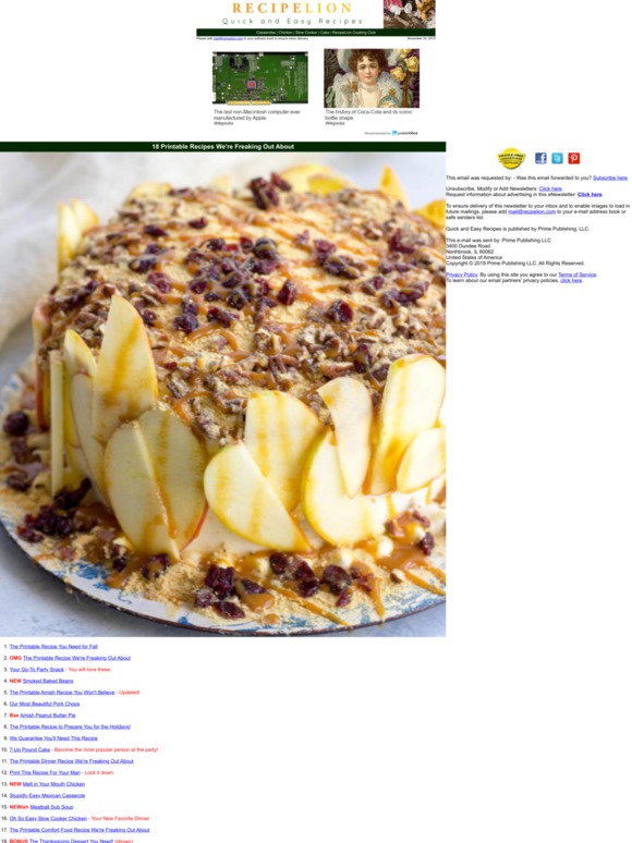 [Printable] 18 Recipes We're Freaking Out About