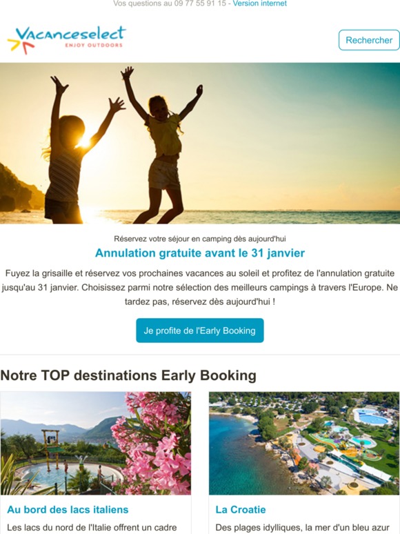 Vacances 2020 - annulation gratuite avant le 31 janvier 2020