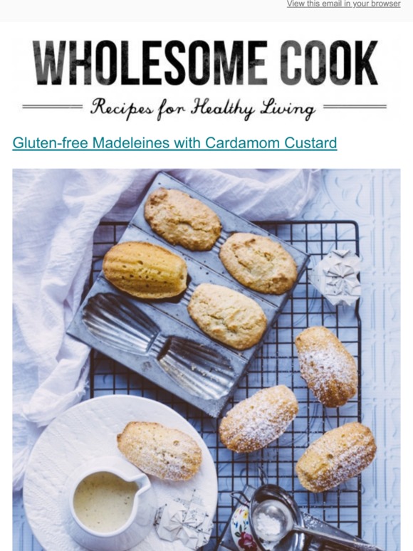 [New Post] Gluten-free Madeleines with Cardamom Custard