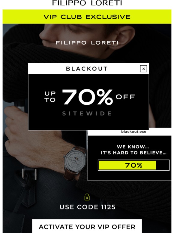 filippo loreti coupon code