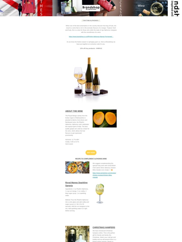 Alphonso Mango wine