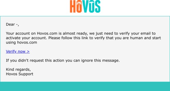 Hovos.com: Verify yo=?UTF-8?Q?ur=20email?= address