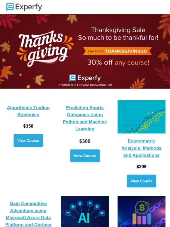 This Thanksgiving : Get 30% off sitewide ( Use code THANKSGIVING30 )
