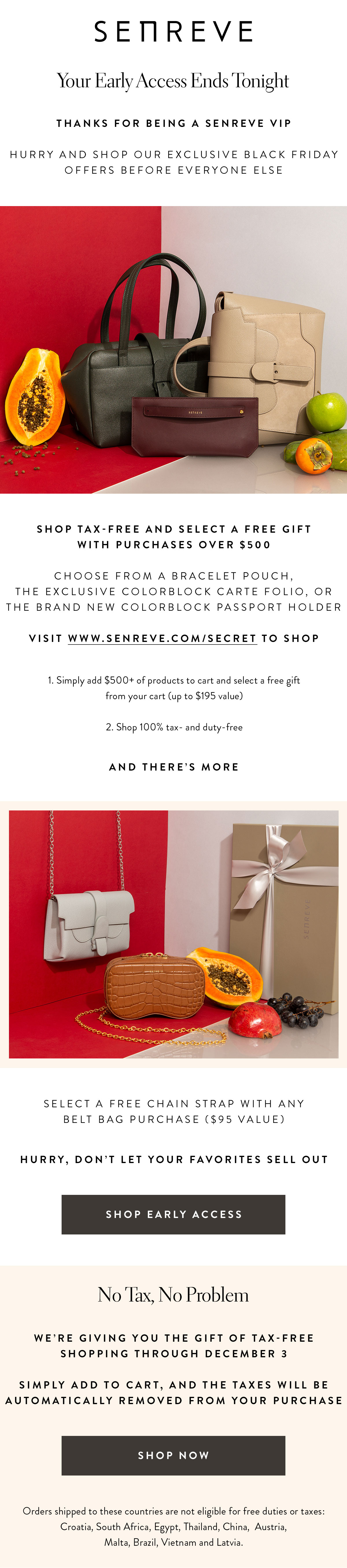 senreve black friday sale 2019