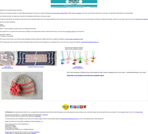 Welcome to FaveCrafts Project of the Day!
