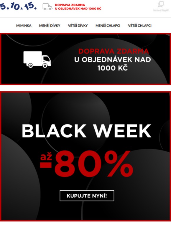 ★ Black Week! ★ až -80% ★