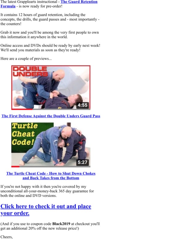 Grapplearts The Guard Retention Formula Available For Pre Order Milled